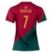 Portugal Cristiano Ronaldo #7 Hjemmedrakt Dame VM 2022 Korte ermer